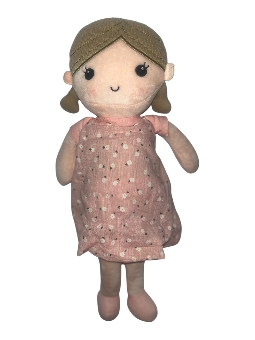 Linzy Toys Emily Rag Doll 15” Pink Floral Dress